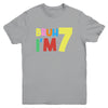 Bruh It's My 7th Birthday I'm 7 Year Old Birthday Party Youth Shirt | teecentury