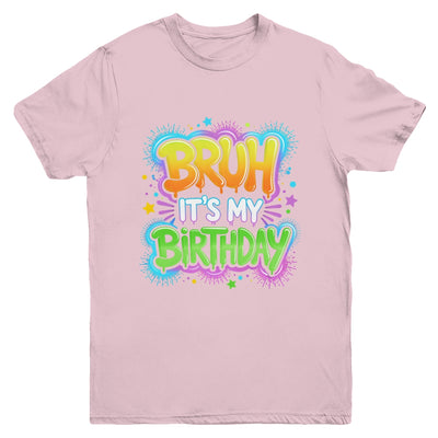 Bruh It's My Birthday Funny Birthday Boy Teen Gamer Meme Youth Shirt | teecentury