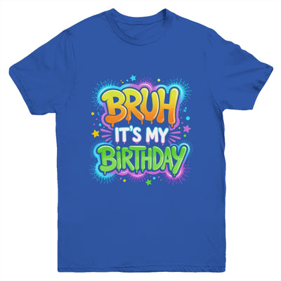 Bruh It's My Birthday Funny Birthday Boy Teen Gamer Meme Youth Shirt | teecentury