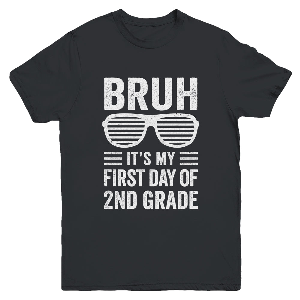 Bruh It's My First Day Of 2nd Grade Back To School Funny Youth Shirt | teecentury