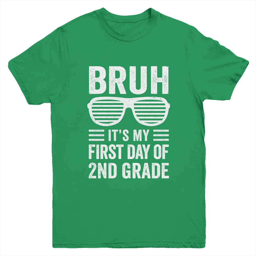 Bruh It's My First Day Of 2nd Grade Back To School Funny Youth Shirt | teecentury
