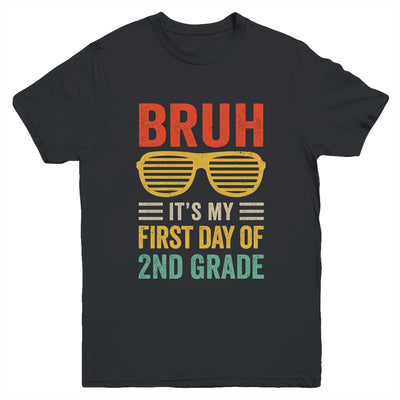 Bruh It's My First Day Of 2nd Grade Funny Back To School Boy Youth Shirt | teecentury