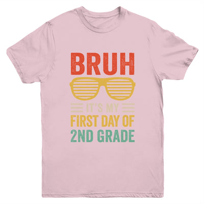 Bruh It's My First Day Of 2nd Grade Funny Back To School Boy Youth Shirt | teecentury