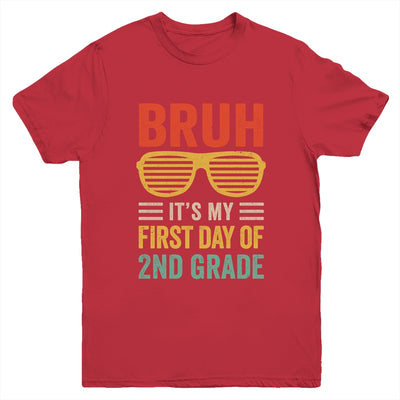 Bruh It's My First Day Of 2nd Grade Funny Back To School Boy Youth Shirt | teecentury