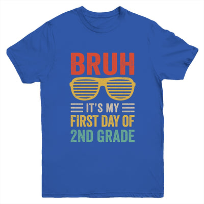Bruh It's My First Day Of 2nd Grade Funny Back To School Boy Youth Shirt | teecentury