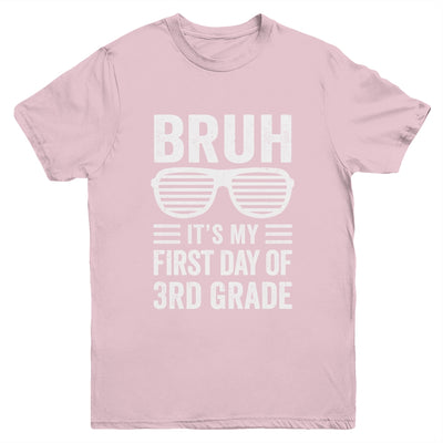 Bruh It's My First Day Of 3rd Grade Back To School Funny Youth Shirt | teecentury