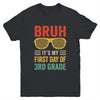 Bruh It's My First Day Of 3rd Grade Funny Back To School Boy Youth Shirt | teecentury