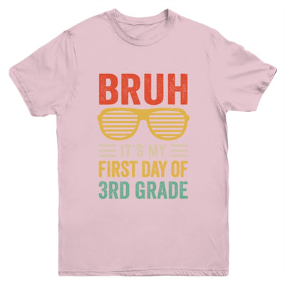 Bruh It's My First Day Of 3rd Grade Funny Back To School Boy Youth Shirt | teecentury