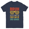 Bruh It's My First Day Of 3rd Grade Funny Back To School Boy Youth Shirt | teecentury