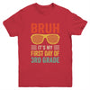 Bruh It's My First Day Of 3rd Grade Funny Back To School Boy Youth Shirt | teecentury