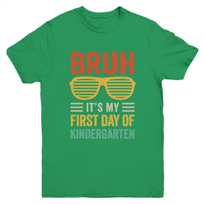 Bruh It's My First Day Of Kindergarten Funny Back To School Boy Youth Shirt | teecentury