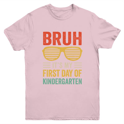 Bruh It's My First Day Of Kindergarten Funny Back To School Boy Youth Shirt | teecentury