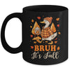 Bruh Its Fall Goose Pumpkin Spice Thanksgiving Autumn Leaves Mug | teecentury