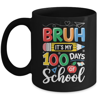 Bruh Its My 100 Days Of School 100th Day Of School Kids Boy Mug | teecentury