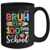Bruh Its My 100 Days Of School 100th Day Of School Kids Boy Mug | teecentury