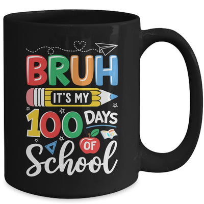 Bruh Its My 100 Days Of School 100th Day Of School Kids Boy Mug | teecentury