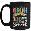 Bruh Its My 100 Days Of School 100th Day Of School Kids Boy Mug | teecentury