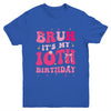 Bruh Its My 10th Birthday Pink 10 Year Old Coquette Groovy Youth Shirt | teecentury