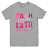 Bruh Its My 12th Birthday Pink 12 Year Old Coquette Groovy Youth Shirt | teecentury
