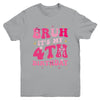 Bruh Its My 4th Birthday Pink 4 Year Old Coquette Groovy Youth Shirt | teecentury