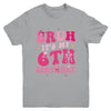 Bruh Its My 6th Birthday Pink 6 Year Old Coquette Groovy Youth Shirt | teecentury