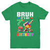 Bruh Its My 7th Birthday Master Builder Dabbing Block Brick Youth Shirt | teecentury