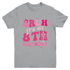 Bruh Its My 8th Birthday Pink 8 Year Old Coquette Groovy Youth Shirt | teecentury