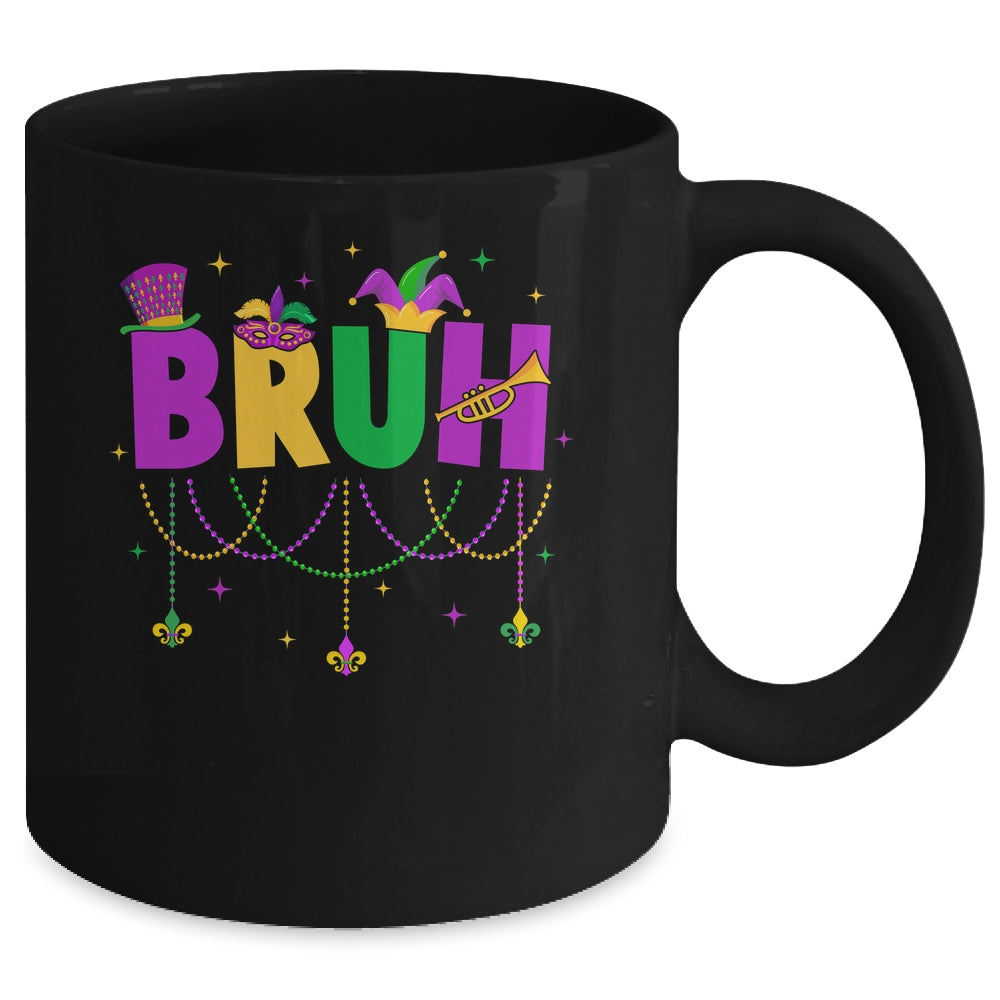 Bruh Mardi Gras Teens Boys Kids Costume Mardi Gras Funny Mug | teecentury