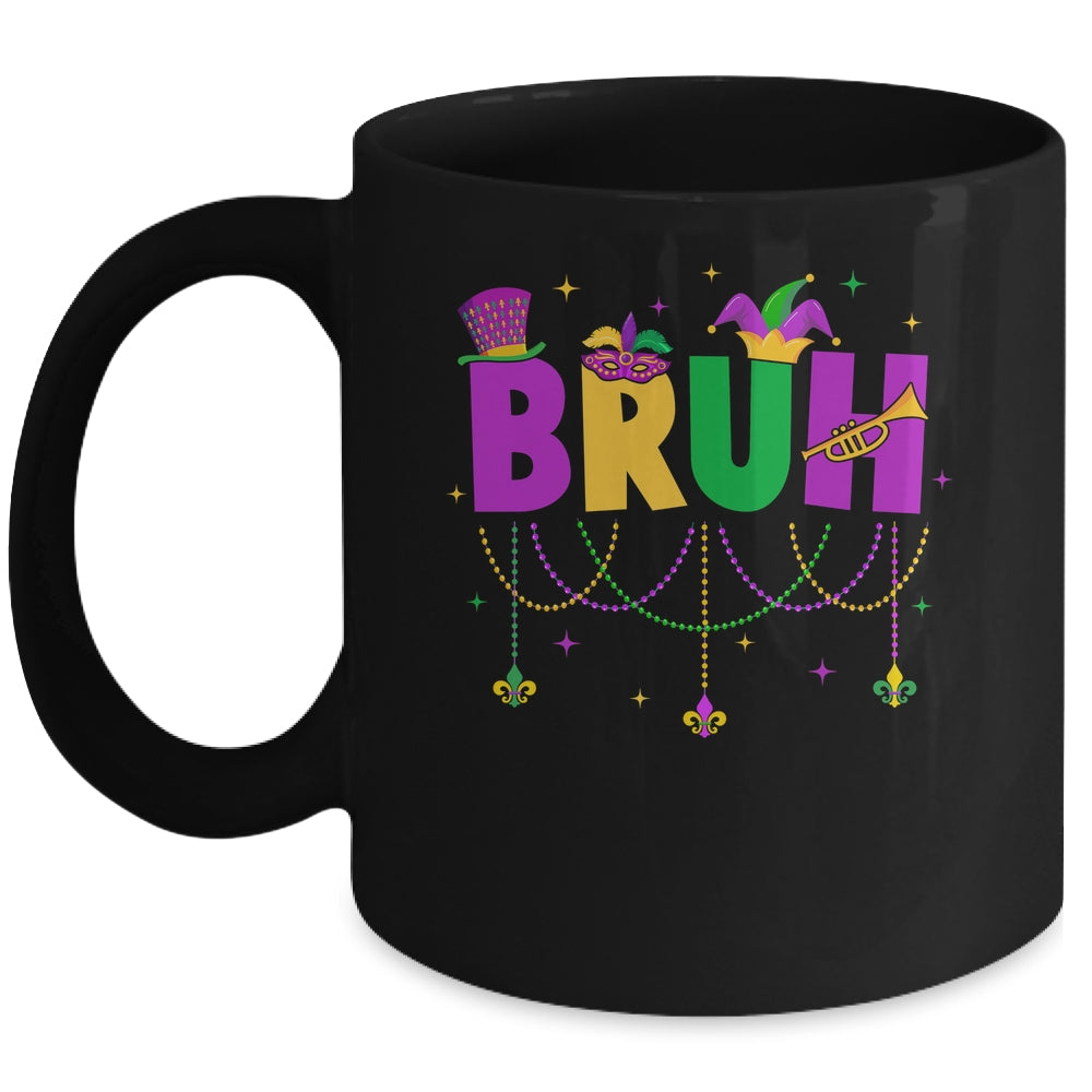 Bruh Mardi Gras Teens Boys Kids Costume Mardi Gras Funny Mug | teecentury