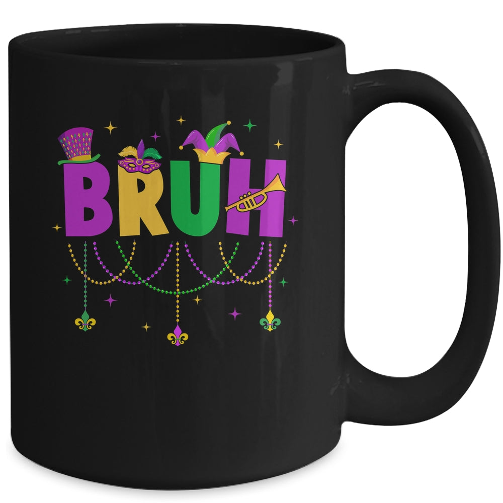 Bruh Mardi Gras Teens Boys Kids Costume Mardi Gras Funny Mug | teecentury
