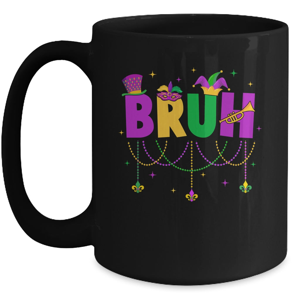 Bruh Mardi Gras Teens Boys Kids Costume Mardi Gras Funny Mug | teecentury