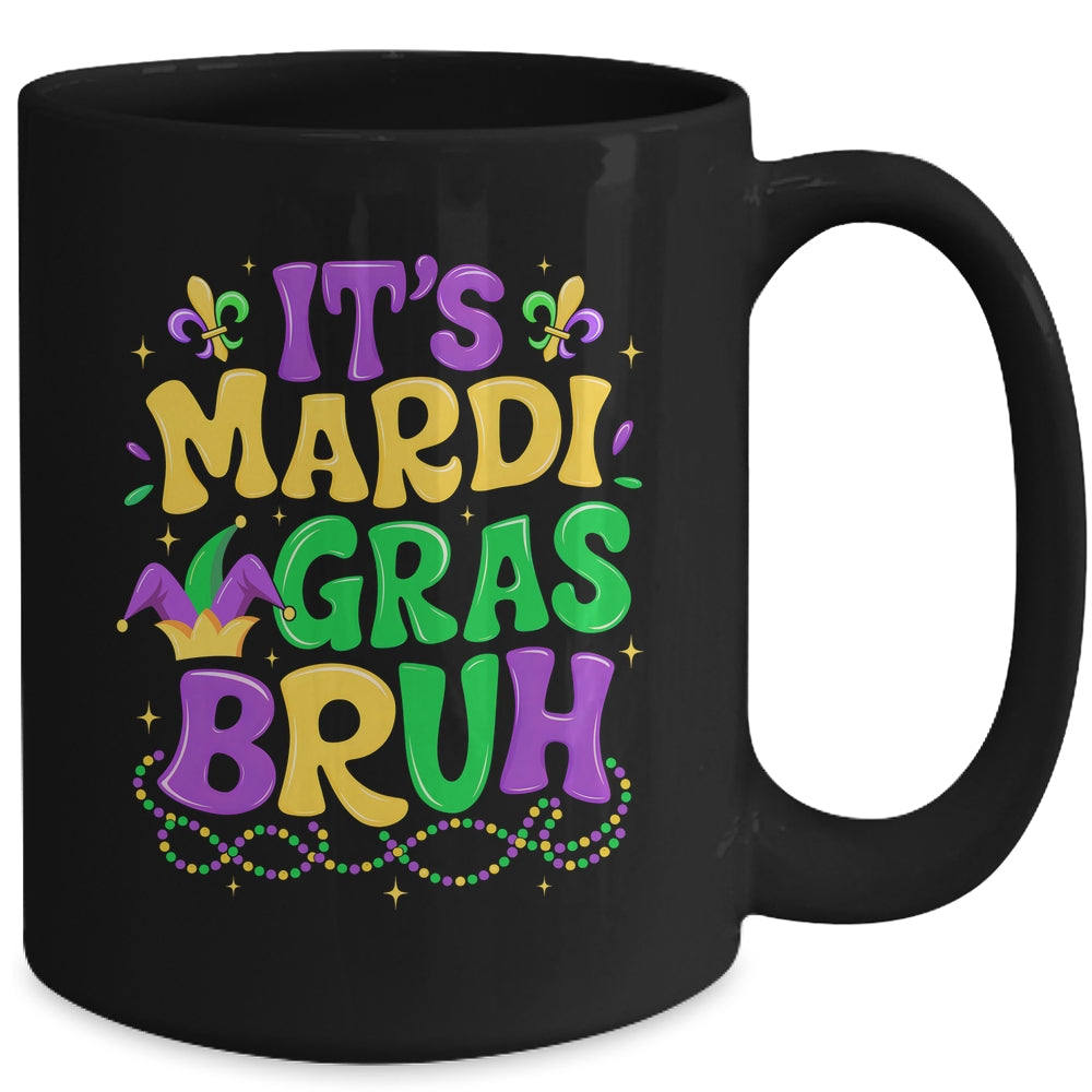 Bruh Mardi Gras Teens Boys Kids Mardi Gras Mug | teecentury
