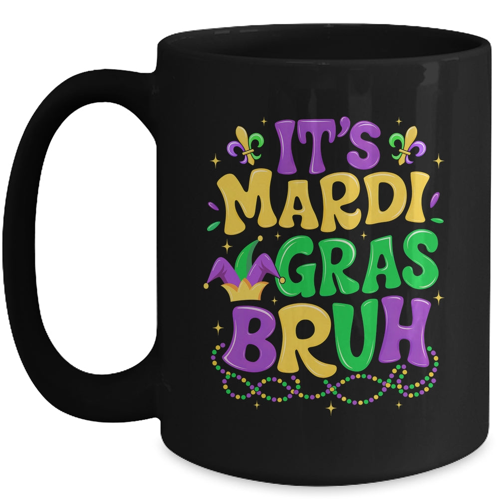 Bruh Mardi Gras Teens Boys Kids Mardi Gras Mug | teecentury