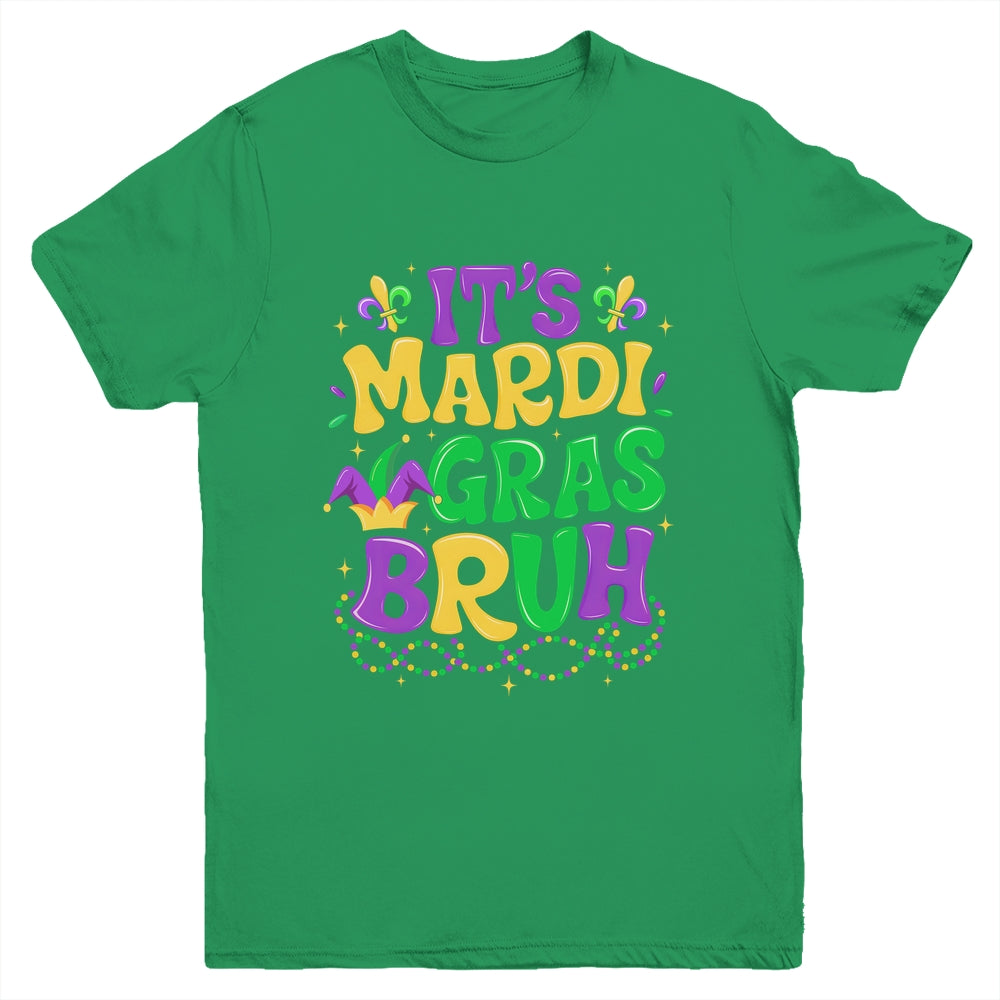 Bruh Mardi Gras Teens Boys Kids Mardi Gras Youth Shirt | teecentury