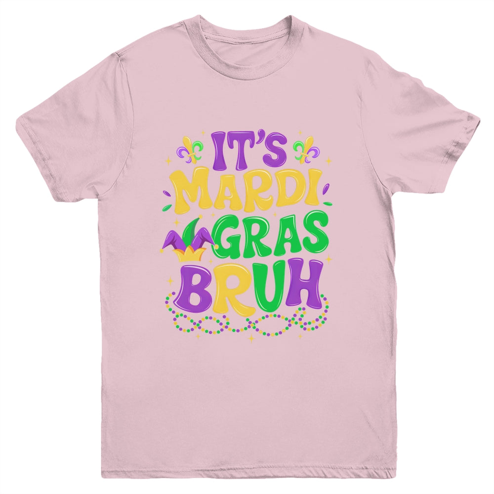 Bruh Mardi Gras Teens Boys Kids Mardi Gras Youth Shirt | teecentury