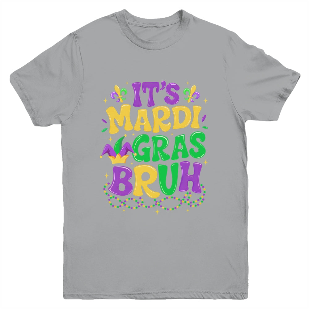 Bruh Mardi Gras Teens Boys Kids Mardi Gras Youth Shirt | teecentury
