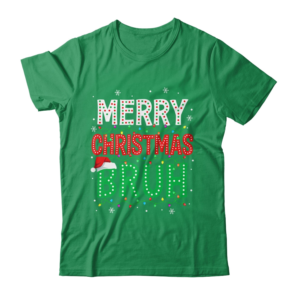 Bruh Meme Funny Saying Bro Greeting Teens Boys Men Christmas Shirt & Sweatshirt | teecentury