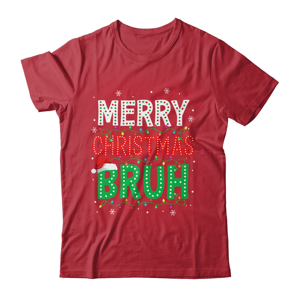 Bruh Meme Funny Saying Bro Greeting Teens Boys Men Christmas Shirt & Sweatshirt | teecentury