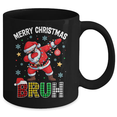 Bruh Merry Christmas Xmas Dabbing Santa Mens Boys Kids Mug | teecentury