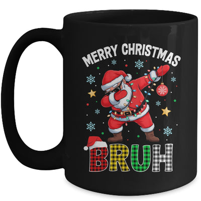 Bruh Merry Christmas Xmas Dabbing Santa Mens Boys Kids Mug | teecentury