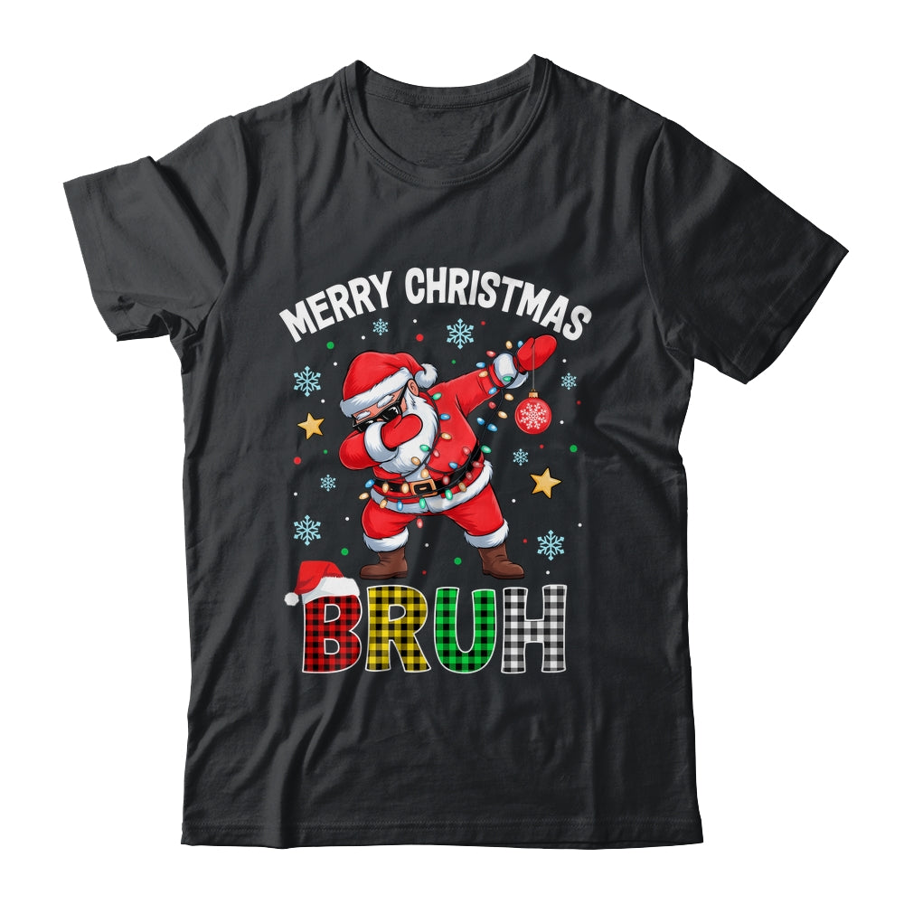 Bruh Merry Christmas Xmas Dabbing Santa Mens Boys Kids Shirt & Sweatshirt | teecentury