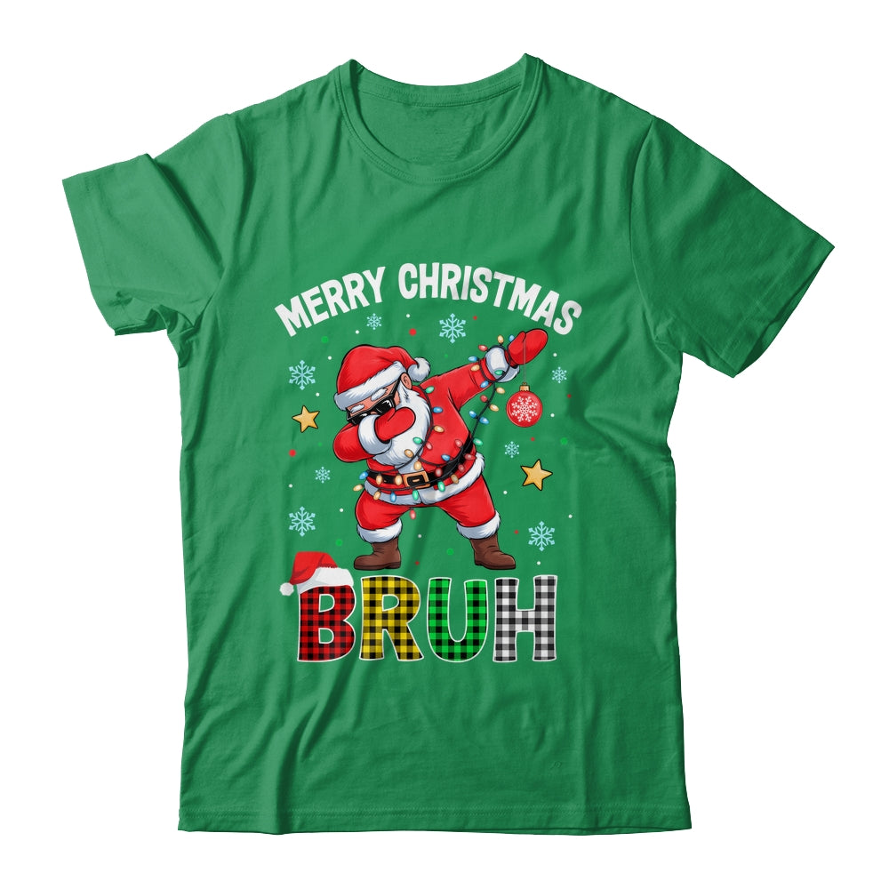 Bruh Merry Christmas Xmas Dabbing Santa Mens Boys Kids Shirt & Sweatshirt | teecentury