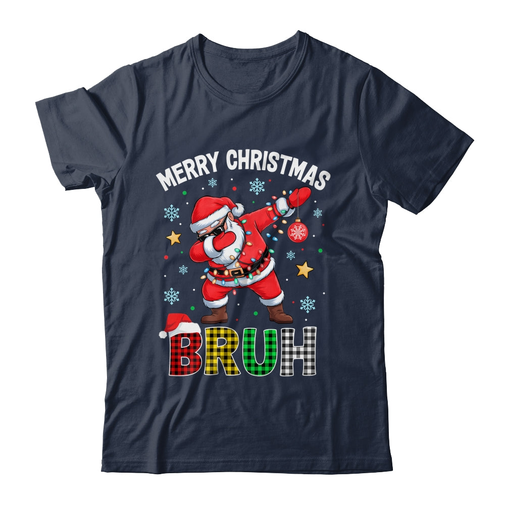 Bruh Merry Christmas Xmas Dabbing Santa Mens Boys Kids Shirt & Sweatshirt | teecentury