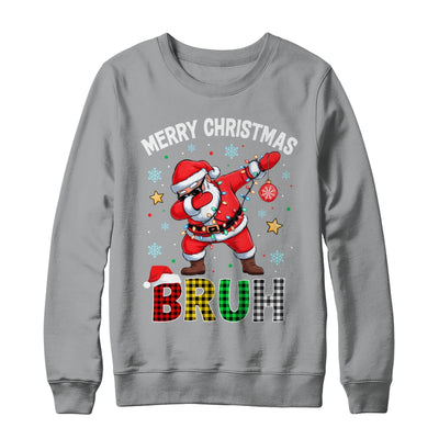 Bruh Merry Christmas Xmas Dabbing Santa Mens Boys Kids Shirt & Sweatshirt | teecentury