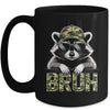 Bruh Raccoon Trash Racoon Camo Hat Youth Teens Kids Lover Mug | teecentury