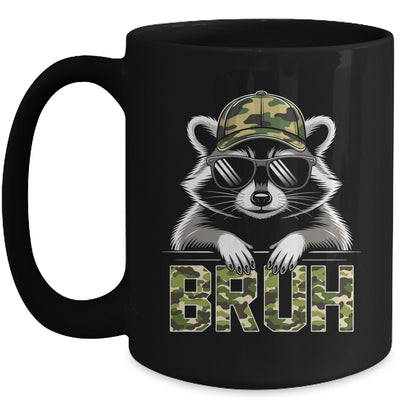 Bruh Raccoon Trash Racoon Camo Hat Youth Teens Kids Lover Mug | teecentury