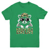 Bruh Raccoon Trash Racoon Camo Hat Youth Teens Kids Lover Youth Shirt | teecentury