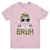Bruh Raccoon Trash Racoon Camo Hat Youth Teens Kids Lover Youth Shirt | teecentury