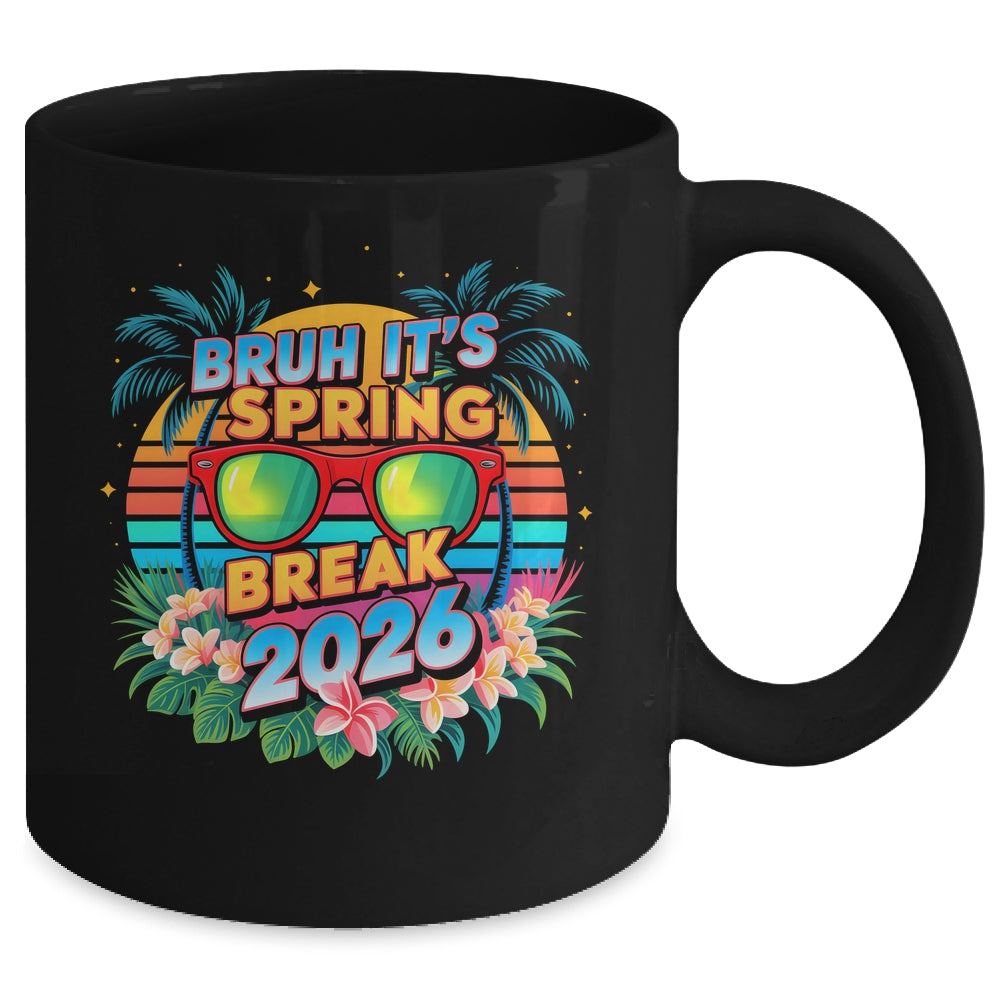 Bruh Spring Break 2026 Vacation Retro Family Friends Trip Mug | teecentury
