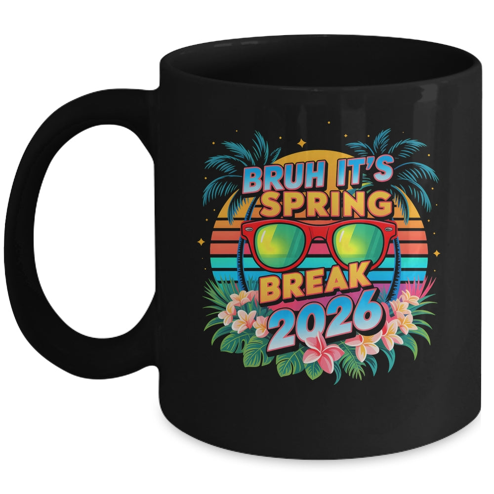 Bruh Spring Break 2026 Vacation Retro Family Friends Trip Mug | teecentury